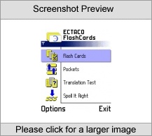 ECTACO FlashCards English <-> Estonian for Nokia Screenshot